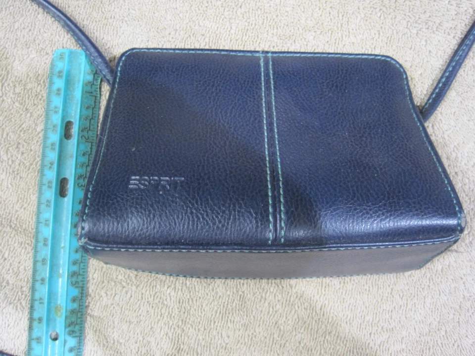 ESPRIT Monedero Pequeño Cuero Azul Foto 2 de 4