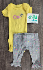 Baby Girl Clothes New Child Mine Carter's Preemie 2pc Cute Butterfly Outfit