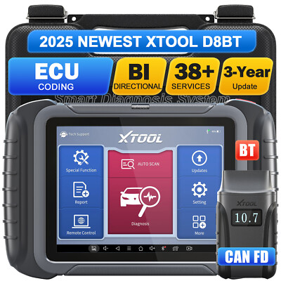 2025 XTOOL D8BT OBD2 Bidirectional Scanner Full System ECU Coding Topology Tool
