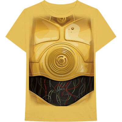 Star Wars C-3PO Cosplay T-Shirt Gold | eBay