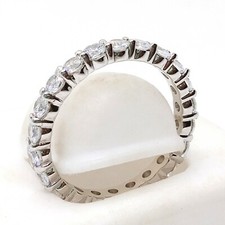 1.25 CT Simulated Diamond Eternity Ring Bridal Anniversary Band Sterling Silver