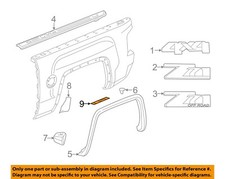 Chevrolet GM OEM 14-16 Silverado 1500 Pick Up Box Bed-Protector Left 22801026