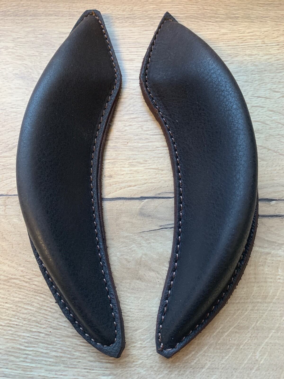 GP Saddle knee Blocks Rolls Brown VELCRO® Leather Equitek V4 eBay