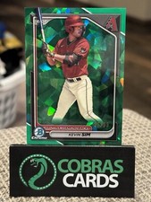 2024 Bowman Chrome Sapphire Kevin Sim Prospect Green Refractor #69/99
