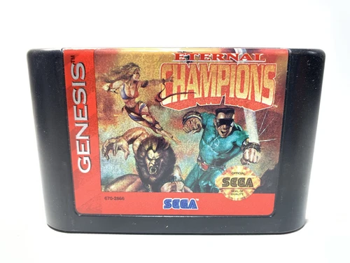 Eternal Champions (Sega Genesis, 1993) Cart Only Cleaned/Tested