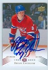 Brian Engblom autographed hockey card (Montreal Canadiens) 2008 Upper Deck #69