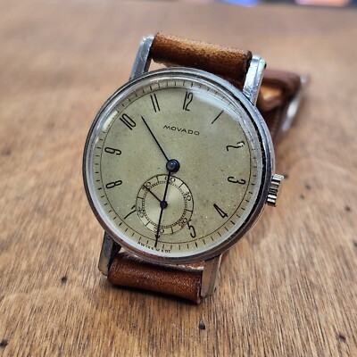 Vintage MOVADO FROM THE 1930S IN STAINLESS STEEL - Main Image