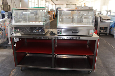 1x Hot Counter Betec + 1x Cold Counter Bartscher GN 2/1 with Undercounter on Castors