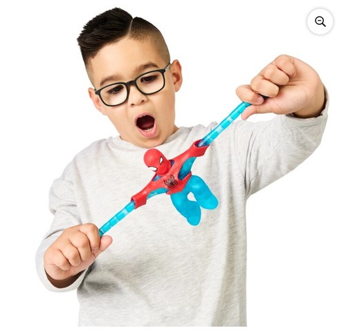 Heroes of Goo Jit Zu Goo Shifters Marvel Stretchy 4,2" Blue Strike Spider-Man - Bild 5 von 5