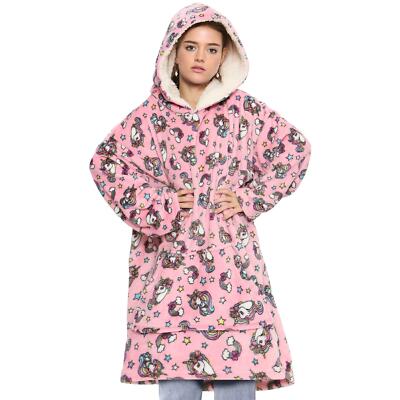 Hoodie Unicorn Snuggle Unisex Men Ladies Oversized Blanket Super