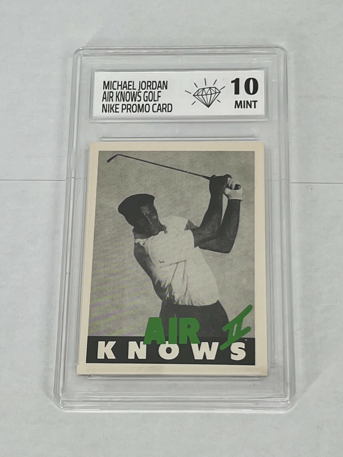 MICHAEL JORDAN 1990's PROMO NIKE AIR KNOWS GOLF CARD 10 MINT | eBay