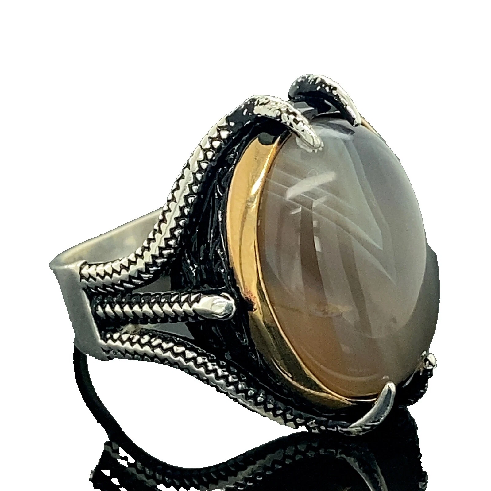 Men's Agate Rings 10 Ring