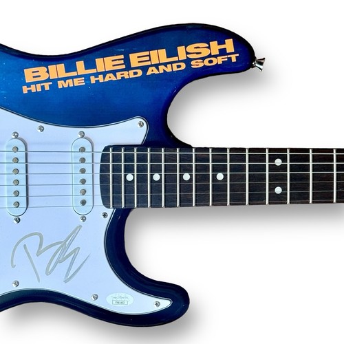 Billie Eilish Signed Guitar Custom Graphics JSA COA Hit Me Hard And Soft Lunch - Picture 2 of 4