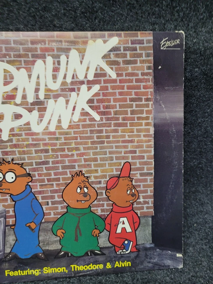Vintage 1980 Alvin & The Chipmunks Chipmunk Punk Vinyl LP Album Excelsior USA Foto 4 de 4