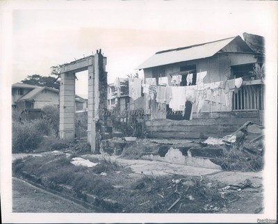 1950 Seattle Makeshift Homes Wartime Bombing Aftermath Shack Vintage Photo 7x9