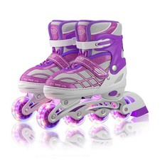Roller Blades Girls Ages 8-12, Double-Row Roller Inline Skates for Kids Girls...