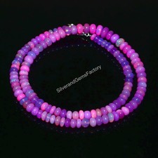 Natural Opal Beads Purple Beads Rondelle Beads Minimalist Opal Gift For Dad 6554