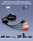 VHS to Digital Converter,USB-A/USB-C Video 1080P Capture Card,RCA/AV to USB2.0 A