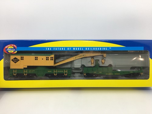 Grúa y licitadora HO Athearn RTR 75383 Reading Company 200 toneladas MOW | Condition: Used