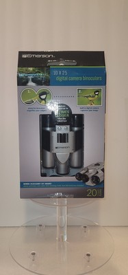 EMERSON 10x25 DIGITAL CAMERA,BINOCULARS,W/ MOUNT,STRAP,USB,BATTERIES,LENS CLOTH,