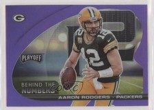 2021 Panini Playoff Behind The Numbers Purple Prizm Aaron Rodgers #BTN-ARO 0l1b