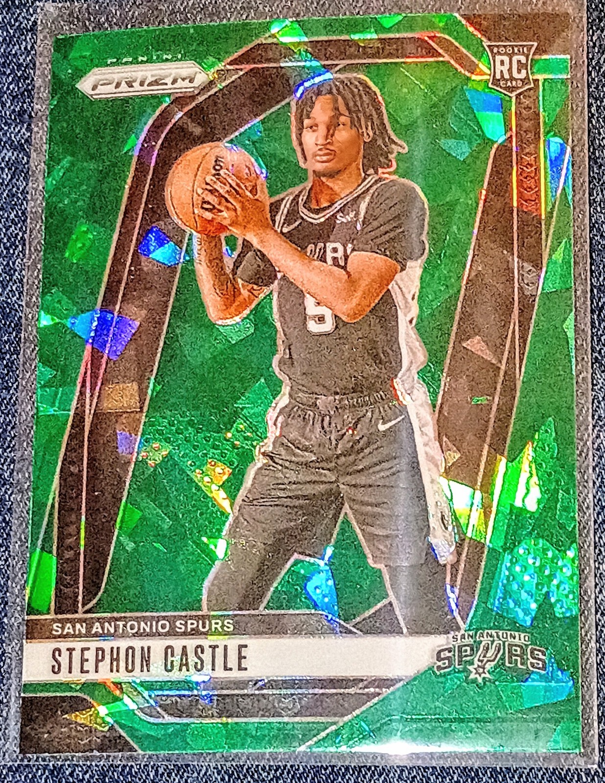 2024-25 Panini Prizm - Stephon Castle #234 Green Ice Prizm (RC)