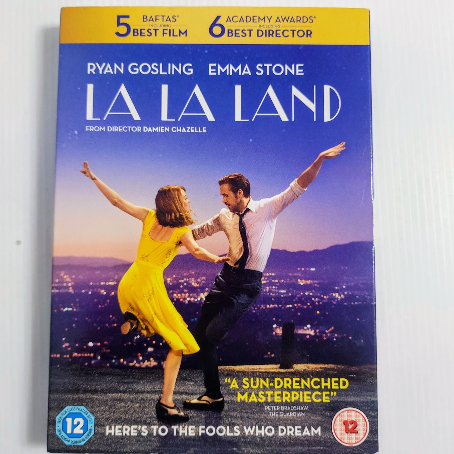 LA LA LAND DVD Slipcover 2016 Ryan Gosling Emma Stone Damien Chazelle Musical