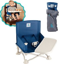 hiccapop OmniBoost Travel Booster Seat W Tray - Dark Blue NEW 