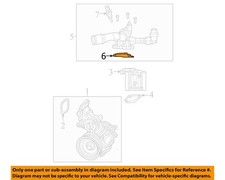 CHRYSLER OEM 21-25 Wrangler Cooling Water Pump-Thermostat Gasket 5048427AA