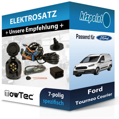 TOWTEC E-Satz 7polig fahrzeugspezifisch passend für Ford Tourneo Courier NEU
