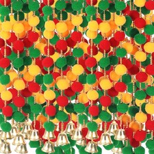 12 Pcs Holi Decorations Marigold Garland 4 ft Long Artificial Marigold Flower...