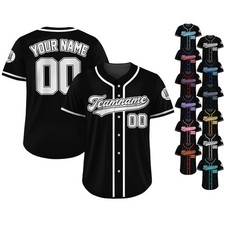 Custom Baseball Jersey, Personalized Team Name Number Shirt