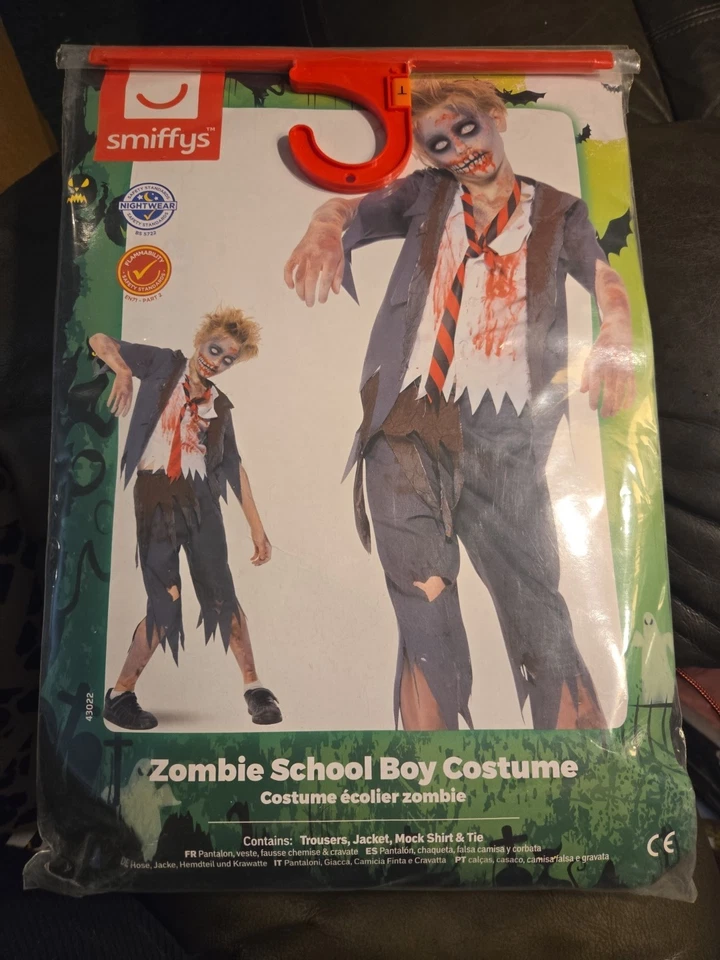 Disfraz de zombi niño escolar talla Tween 12+ Foto 2 de 4