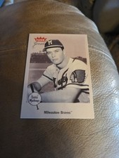 2002 Fleer Greats of the Game #30 Eddie Mathews Milwaukee Braves