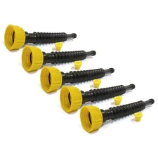 (Pack of 5) Flexible Gas Can Spout Kit for Most Gott, Wedco, Scepter Plastic Can