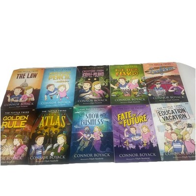 The Tuttle Twins Set of 12 Books #1-14Paperback.  Lib