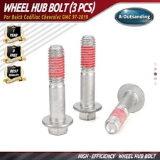Wheel Hub Bolt (3 Pcs) 917-503 11570580 Fit Buick Cadillac Chevrolet GMC 97-2019