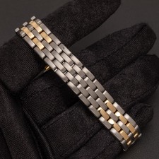 Cartier Panthere Vendome 166920 24mm 2-Row Watch 18K Gold & Steel 5