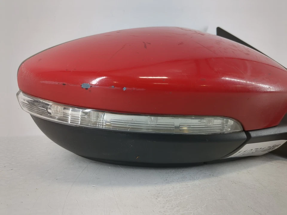 Espejo retrovisor eléctrico rojo con visión lateral izquierda para conductor Volkswagen CC 2009-2012 TM931 Foto 3 de 4