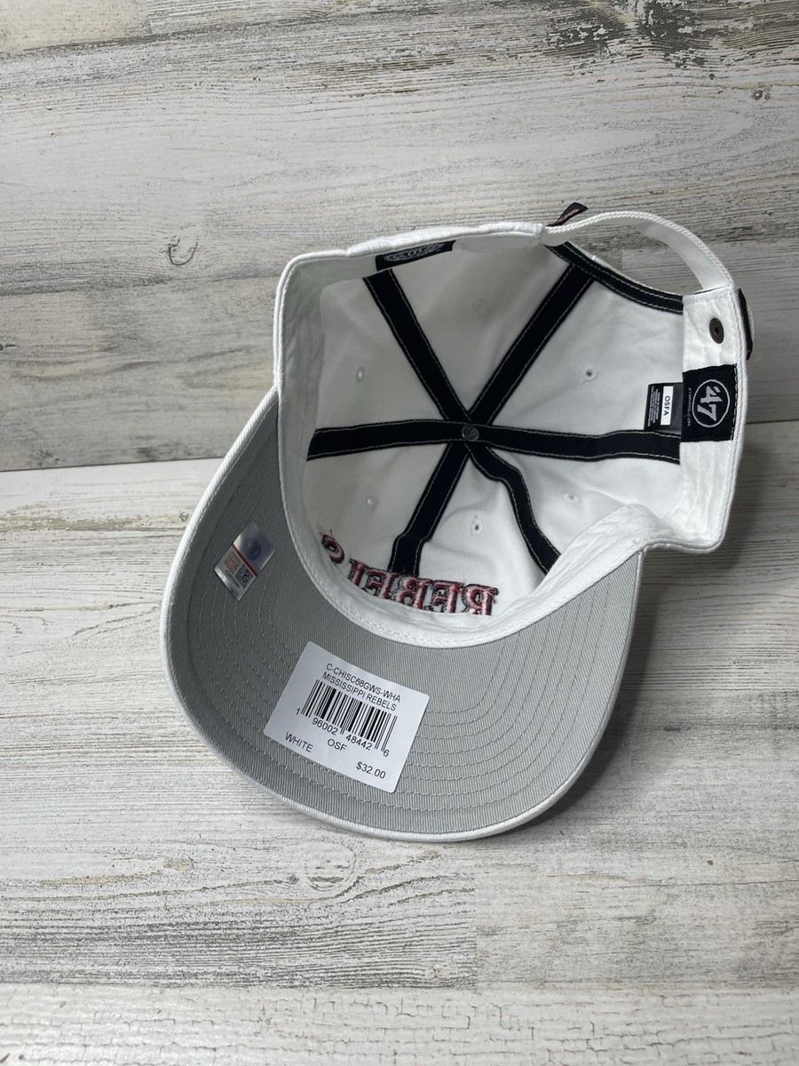 47 Brand Ole Miss Rebels Clean Up Adjustable Hat Cap White  display picture 1