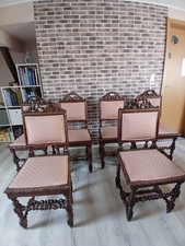 Antik 6 Esszimmerstühle Küchenstühle Gründer  Stühle ca.1900