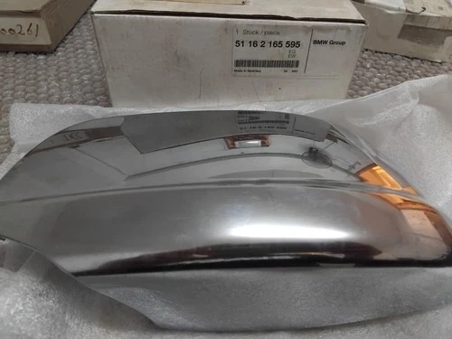 Original Bmw Exterior mirror shroud stnd. chrome left 51162165595