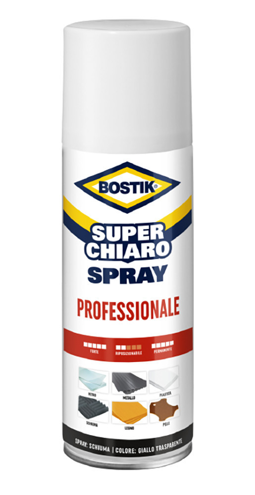 Adesivo liquido Bostik Superchiaro Spray Professionale 500 ml