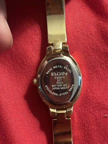 Vintage Elgin Diamond Damen Quarzuhr in gutem Zustand - Bild 7 von 8