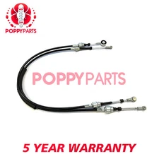 Poppy Gear Selector Cables Set Manual Fits Fiat Bravo 2006-2014 1.6 D 1.9