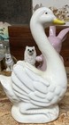 White Swan Bird Figurine Collectible Decor Accent with Yellow Beak — photo 2