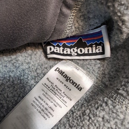 Girl’s PATAGONIA Gray Better Sweater Vest, Girl’s Size Large Full Zip Pocket - Picture 6 of 8