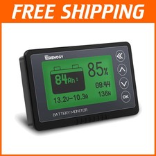 Backlit Battery Monitor, 12V Lithium Compatible, 20ft Cable