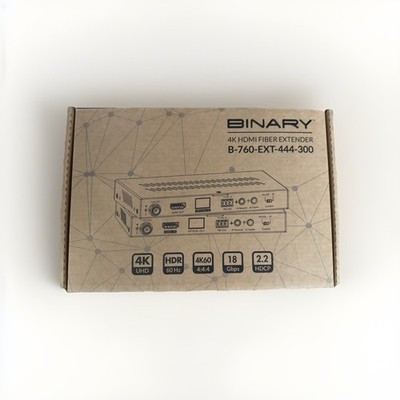 Binary B-760-EXT-444-300 4K HDMi Fiber Extender