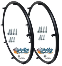 Set of 2 Plastic Pushrims For Invacare 7 Spoke Mag Wheel